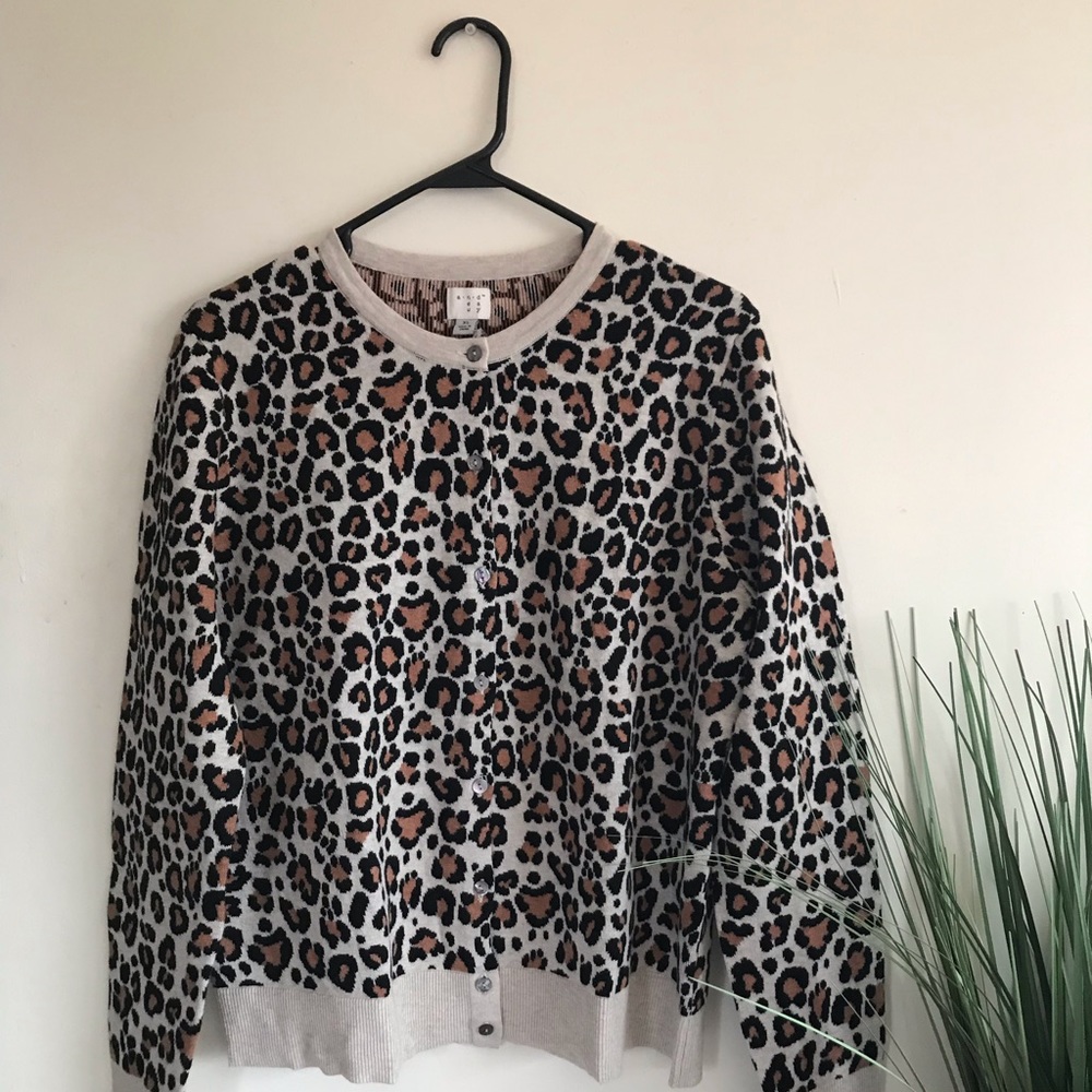 Animal Print Cardigan